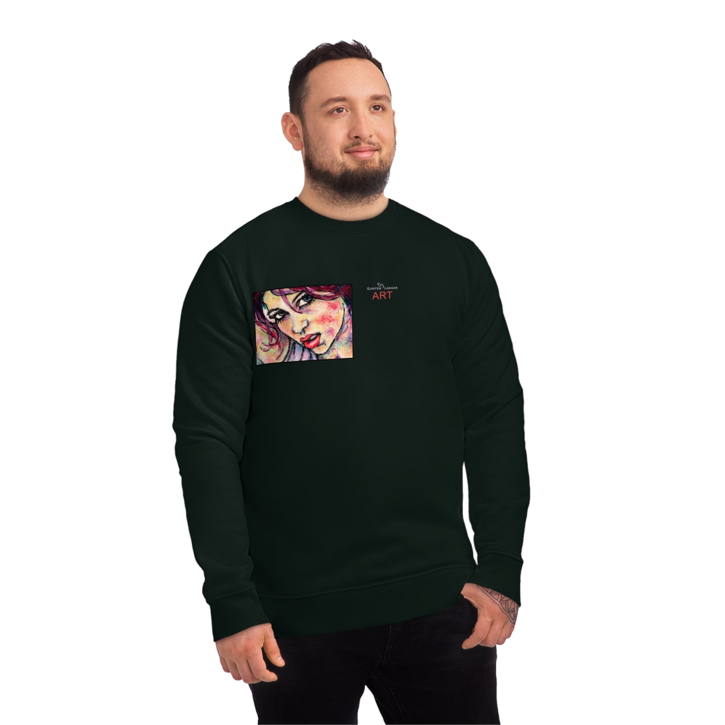 Unisex Changer Sweatshirt - Motiv: Front Nike, H12 cm (klein) & Rückseite Nike, H 43 cm