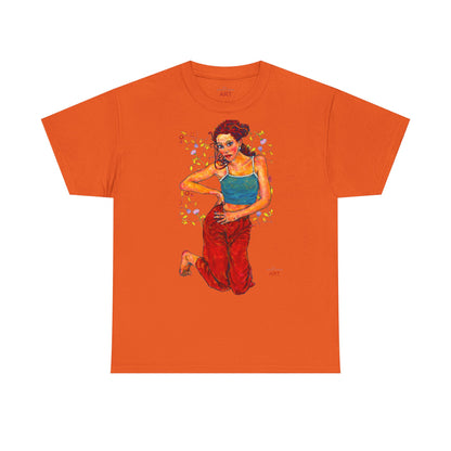 Unisex Heavy Cotton Tee - Motiv: Motiv Lea, Ranken, 49cm, Neck Label
