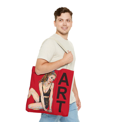 Tote Bag (AOP) - Motiv: Francis & Francis - Rot 41,8cm