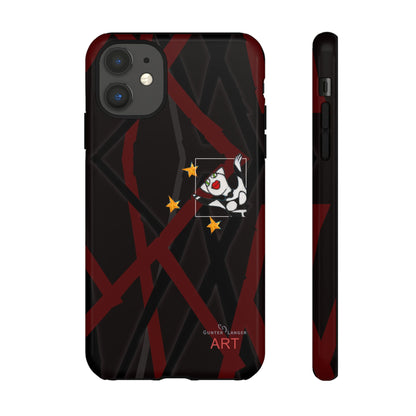 Tough Cases - iPhone - Motiv:  "Miau" klein H 8 cm, Sternenhimmel, Mikado3