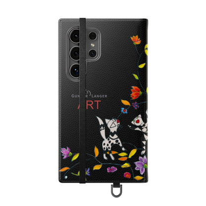 Flip Cases - Motiv: Waldnymphen, Schwarz, Seifenblasen