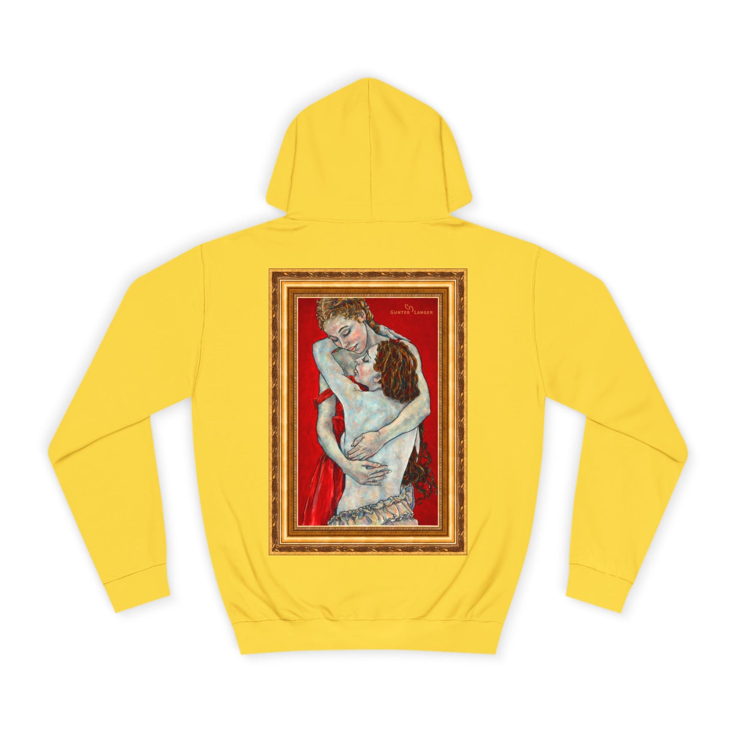 Unisex College Hoodie - Motiv: Front Nähe & Rückseite Nähe (gerahmt)