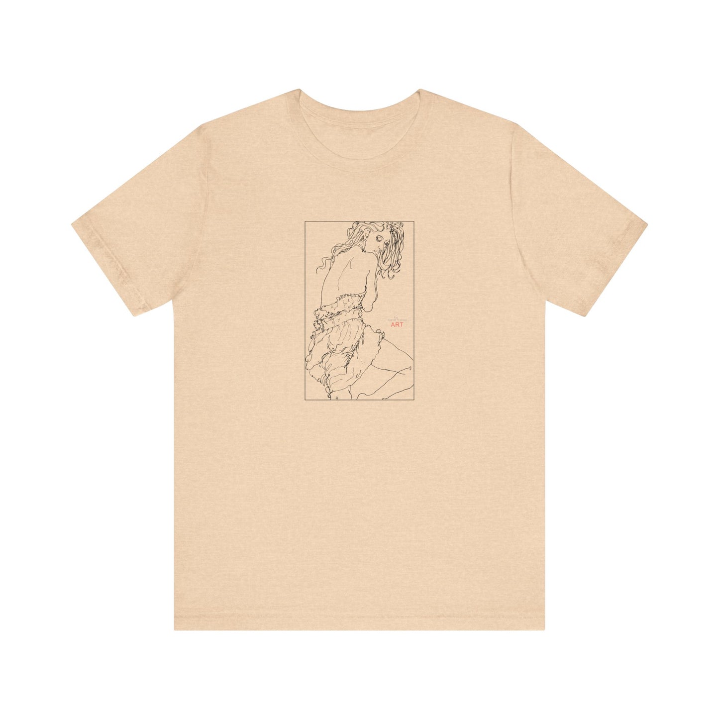 Unisex Jersey Short Sleeve Tee - Motiv: Front Giselle, im Kasten H 25 cm