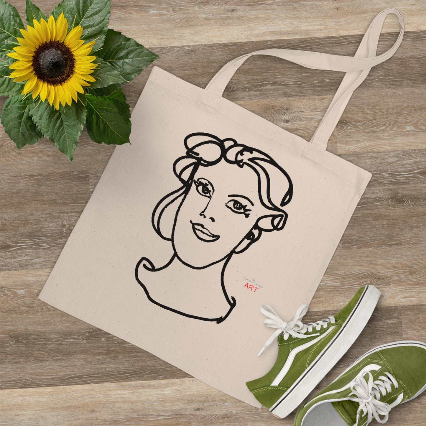 Tote Bag - Motiv: Gia, einseitig bedruckt, H 30,5 cm