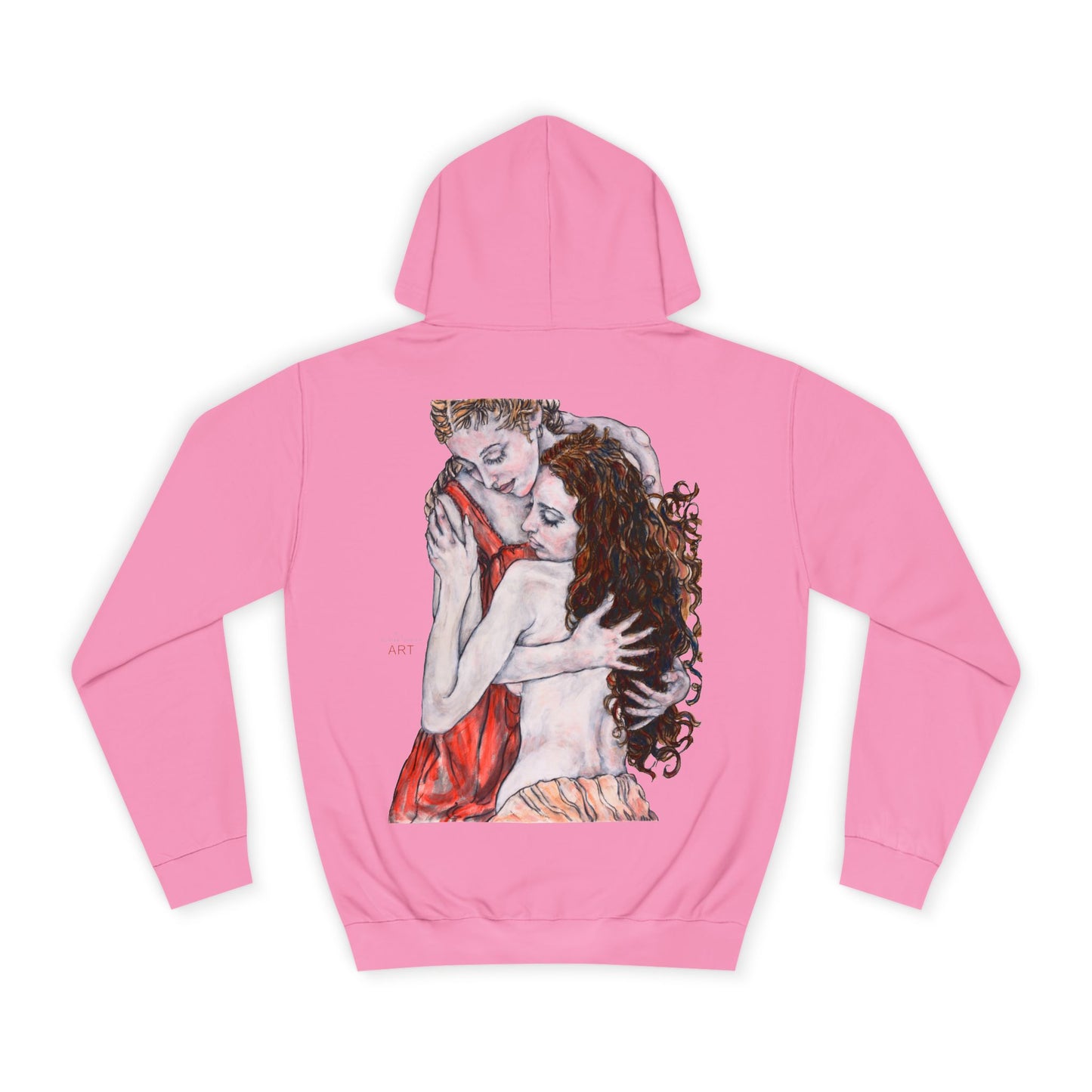 Unisex College Hoodie - Motiv: Front Bei dir & Rückseite Bei dir