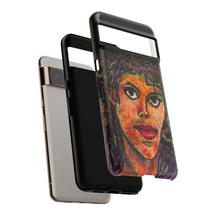 Tough Cases - Google Pixel - Samsung Galaxy - Motiv: MJ, Schwarz