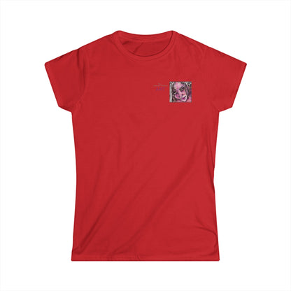 Women's Softstyle Tee - Motiv: Front, Stella, H 6,3 cm