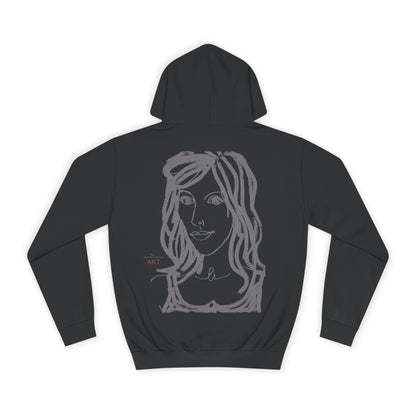 Unisex College Hoodie - Motiv: Esther grau klein & Esthe grau 2.2
