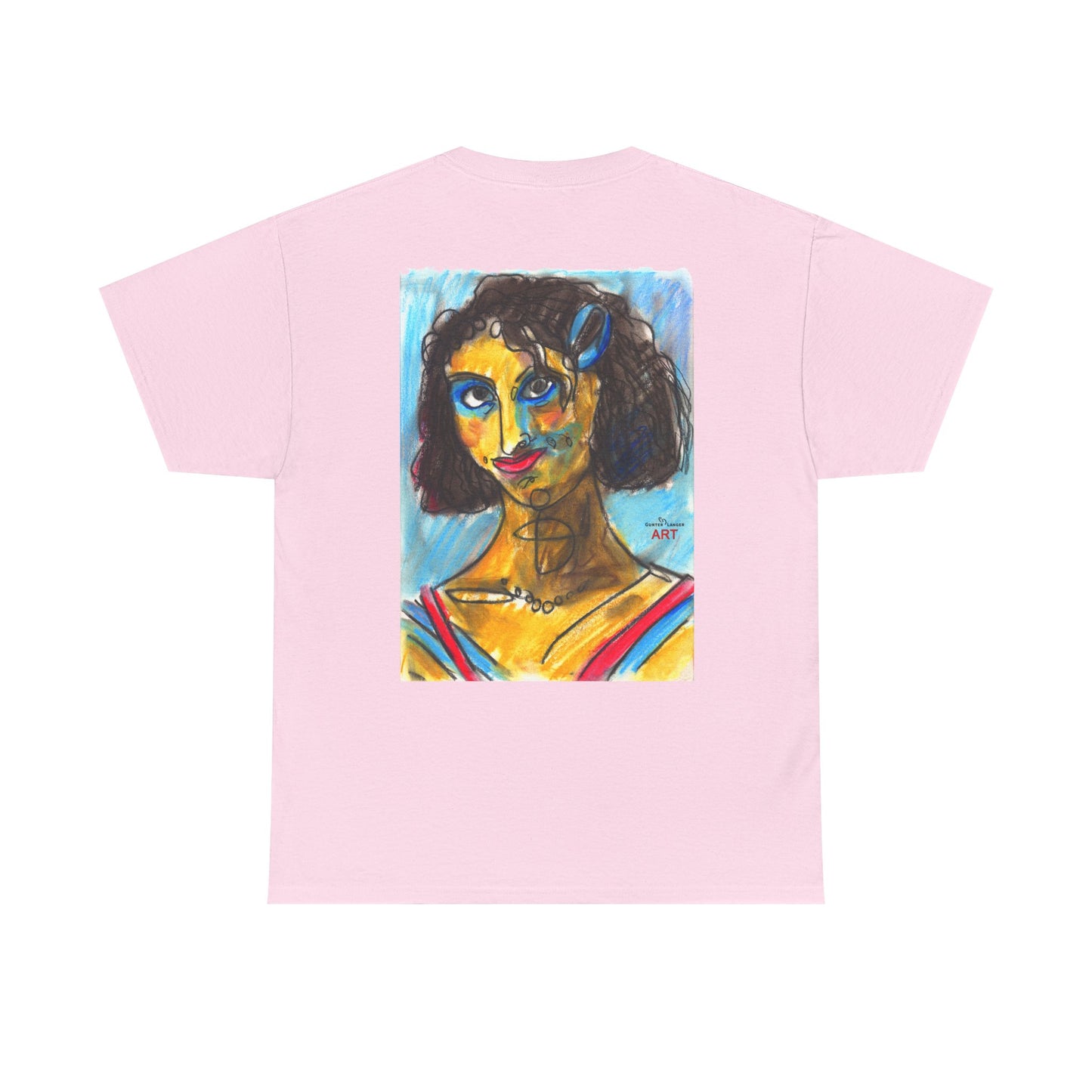 Unisex Heavy Cotton Tee - Motiv Augen & Frechdax, Neck Label