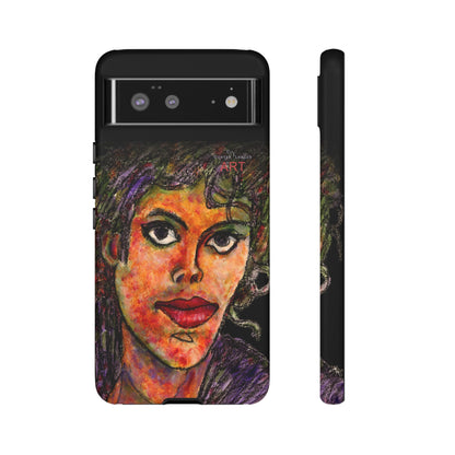 Tough Cases - Google Pixel - Samsung Galaxy - Motiv: MJ, Schwarz