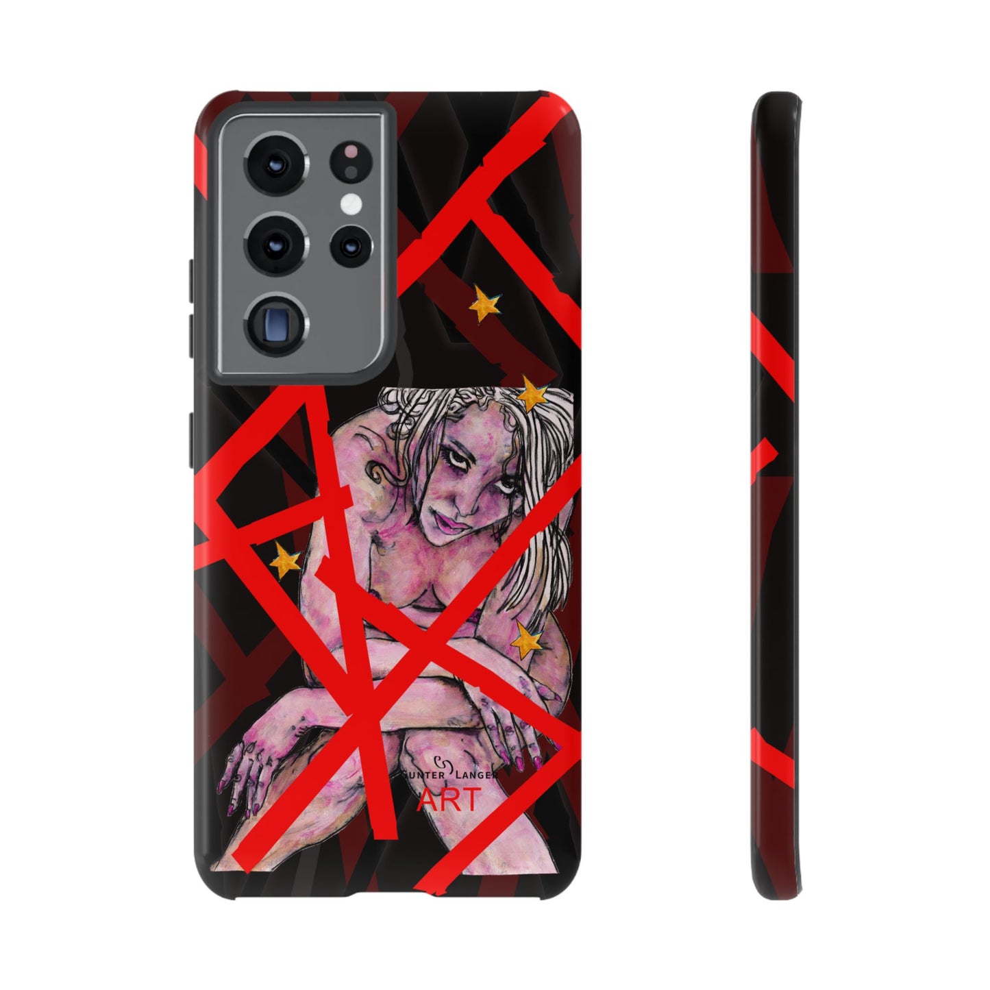 Tough Cases - Google Pixel - Samsung Galaxy - Motiv: Stella, Mikado