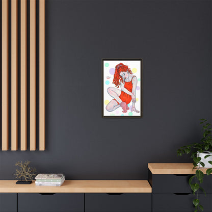 Matte Canvas, Framed (Multi-color) - Motiv:  Julia, Farbkreise, Format klein H 30,5 bis 76,2 cm