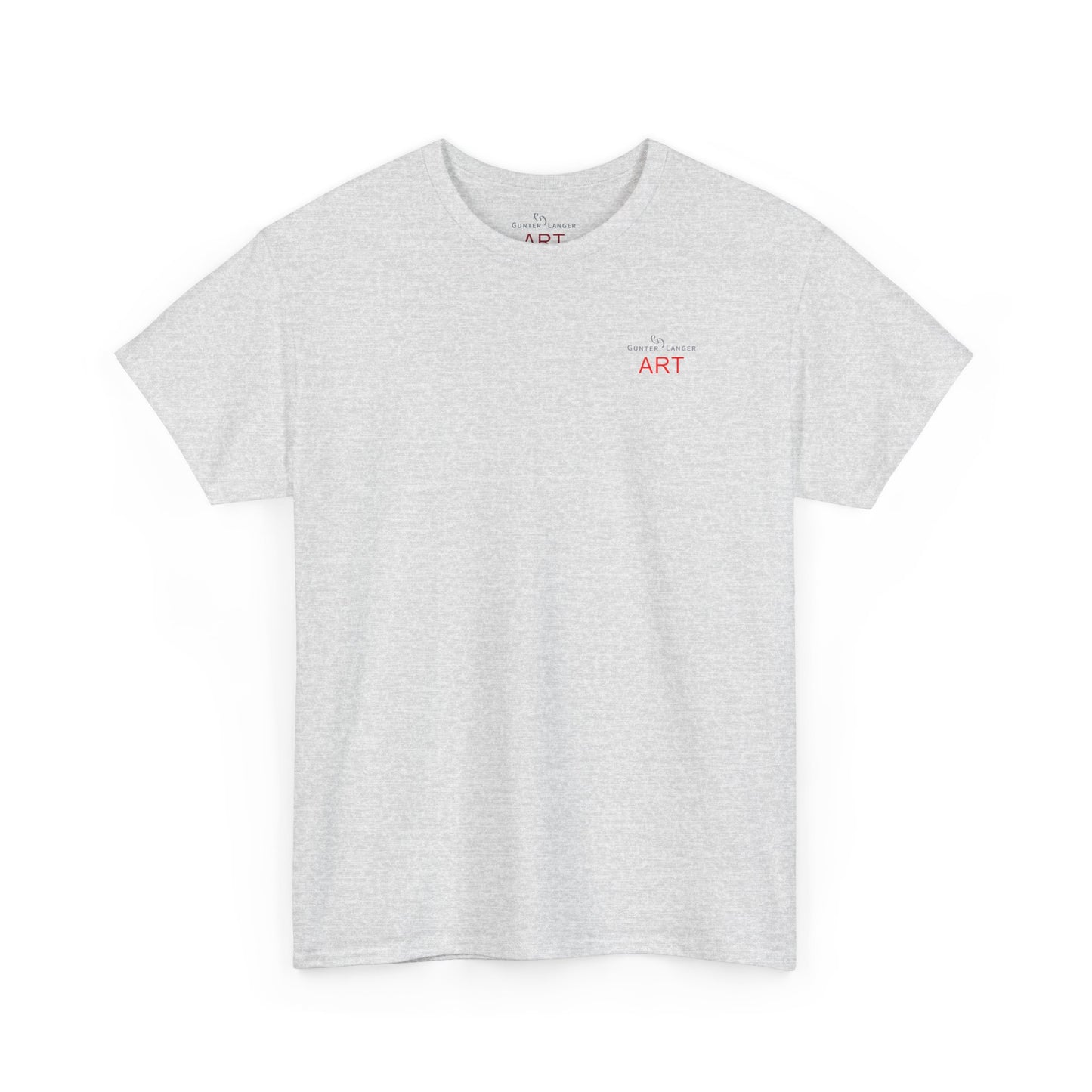 Unisex Heavy Cotton Tee - Motiv: Front Logo & Rückseite Lina, Neck Label