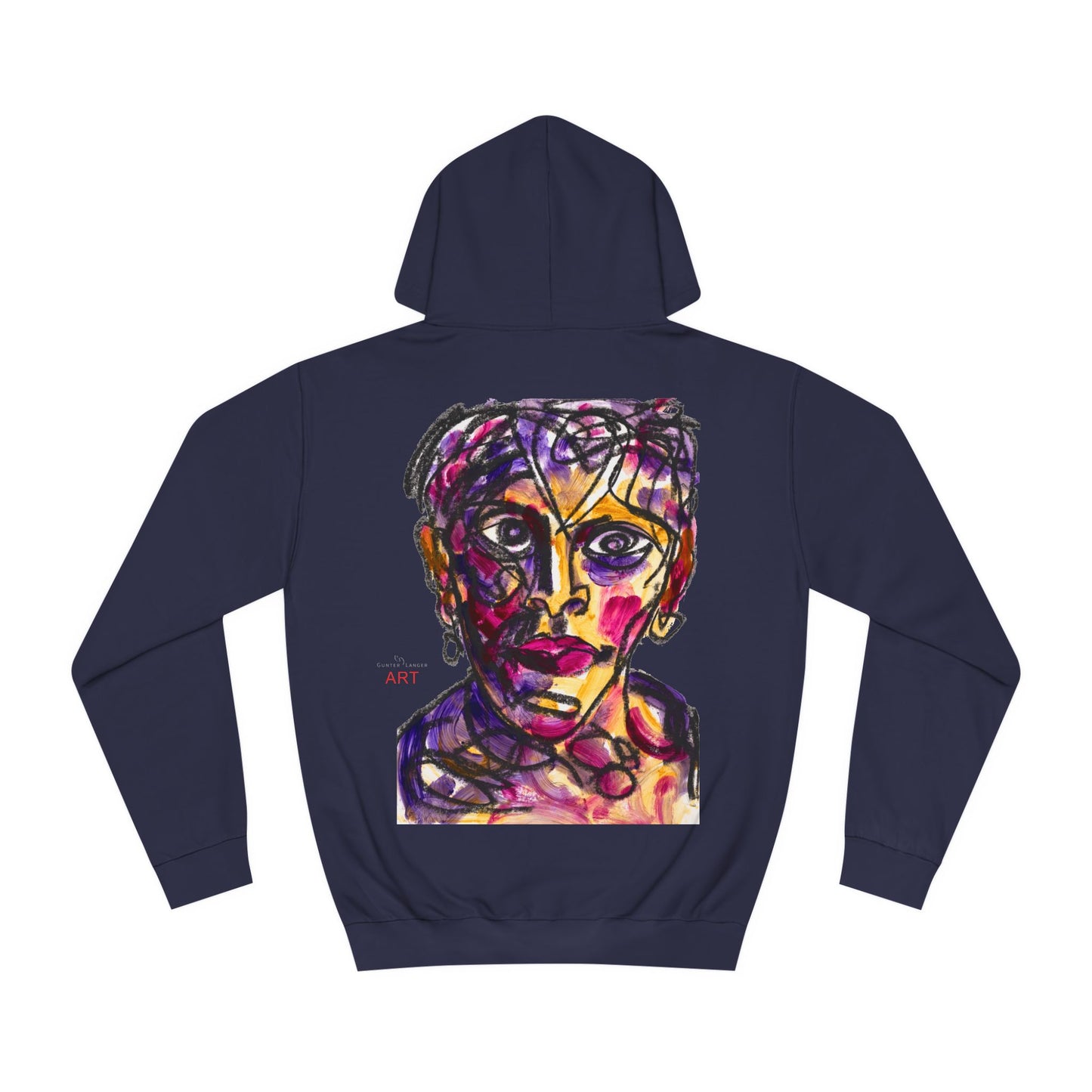 Unisex College Hoodie - Motiv: Front Auge & Rückseite Robert