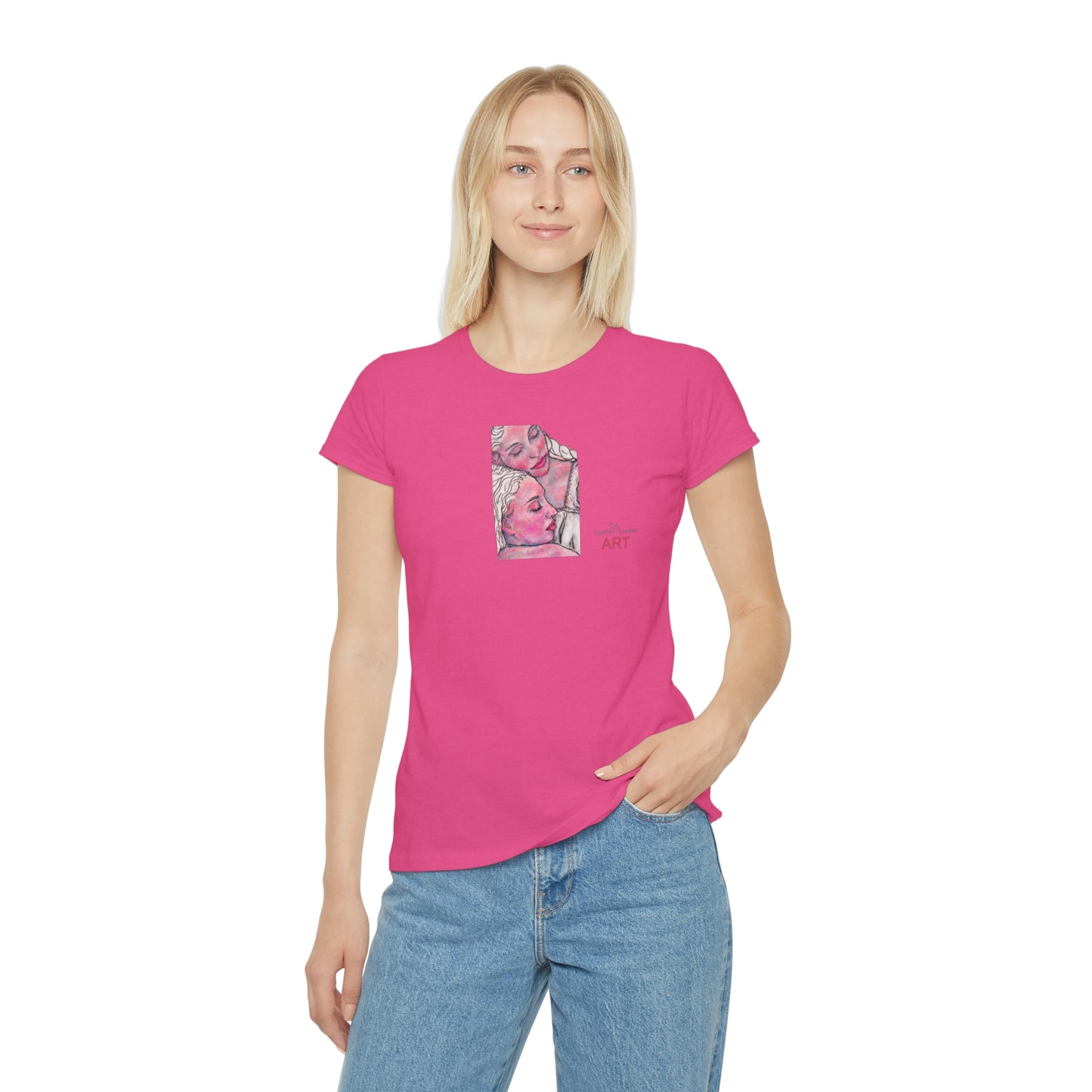 Women's Iconic T-Shirt - Motiv: Zuflucht (klein) & Zuflucht (groß)
