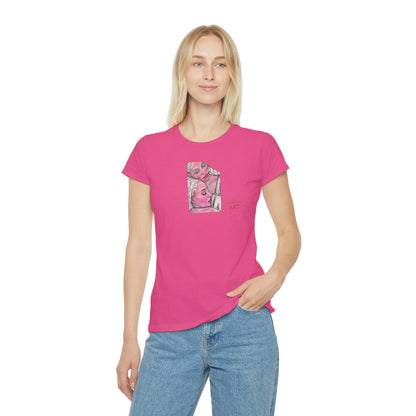 Women's Iconic T-Shirt - Motiv: Zuflucht (klein) & Zuflucht (groß)