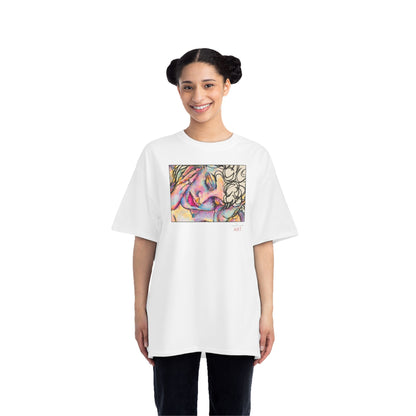 Beefy-T®  Short-Sleeve T-Shirt - Motiv: Front Mara, H 20 cm & Rückseite Mara, H 26 cm