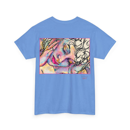 Unisex Heavy Cotton Tee - Motiv:  Motiv: Front Mara, H 9 cm & Rückseite Mara, H 27 cm