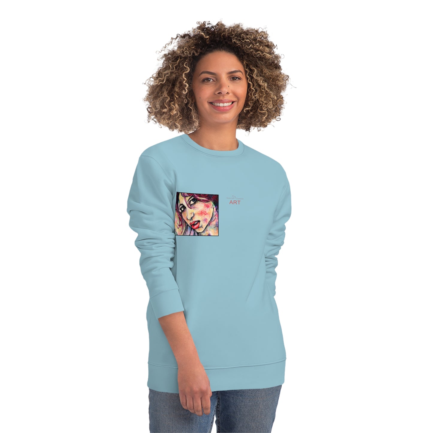 Unisex Changer Sweatshirt - Motiv: Front Nike, H12 cm (klein) & Rückseite Nike, H 43 cm