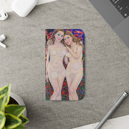 Flip Cases - Motiv: Waldnymphen, Schwarz, Seifenblasen