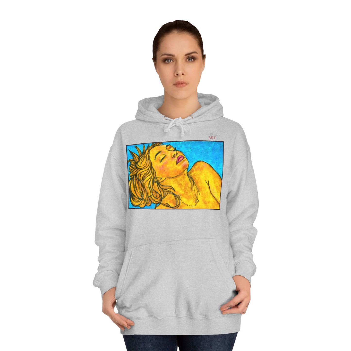 Unisex College Hoodie - Motiv: Front Fine, H 24,0 cm