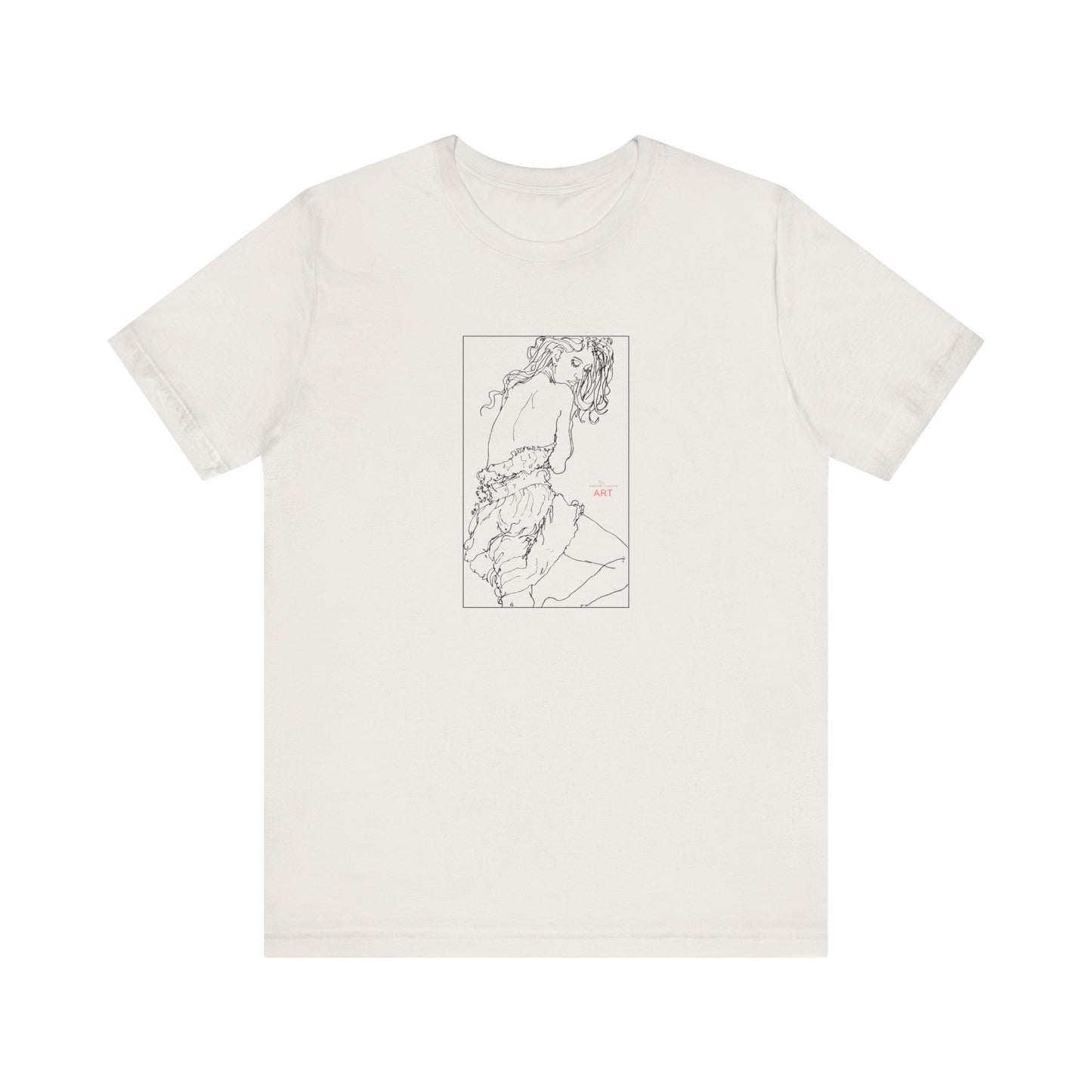 Unisex Jersey Short Sleeve Tee - Motiv: Front Giselle, im Kasten H 25 cm