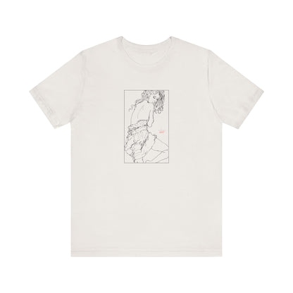 Unisex Jersey Short Sleeve Tee - Motiv: Front Giselle, im Kasten H 25 cm