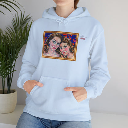 Unisex Heavy Blend™ Hooded Sweatshirt - Motiv: Front "Freundinnen" H 17,5 cm