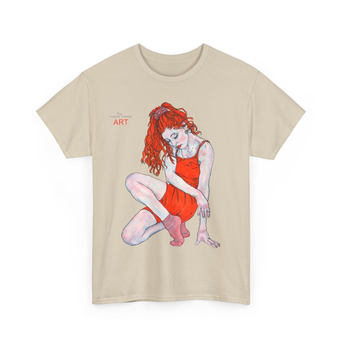 Unisex Heavy Cotton Tee - Motiv: Front Julia, H 41 cm