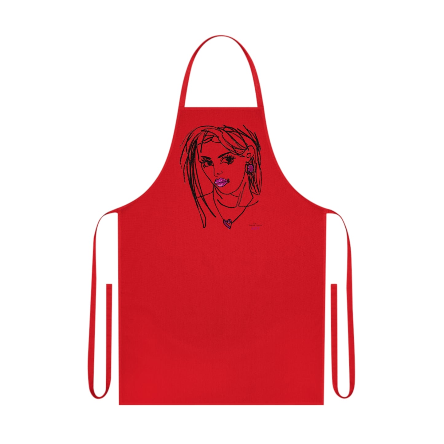 Cotton Apron - Motiv: Raja, H 31,64 cm