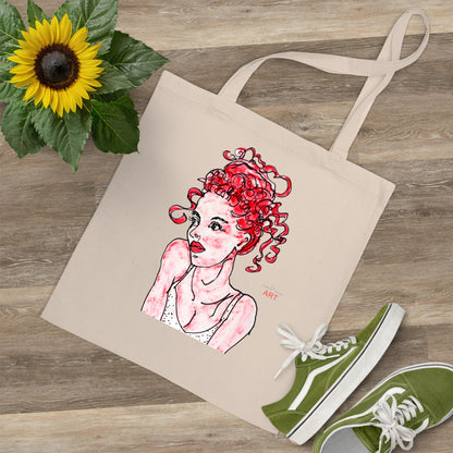 Tote Bag - Motiv: Mila, einseitig bedruckt, H 30,5 cm