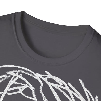 Unisex Softstyle T-Shirt - Motiv: Front Raja, H 49cm sw