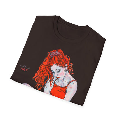 Unisex Softstyle T-Shirt - Motiv: Front Julia,  H 46 cm