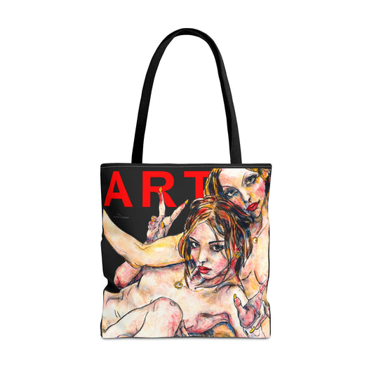 Tote Bag (AOP) - Motiv: Camilla - Leni, Schwarz