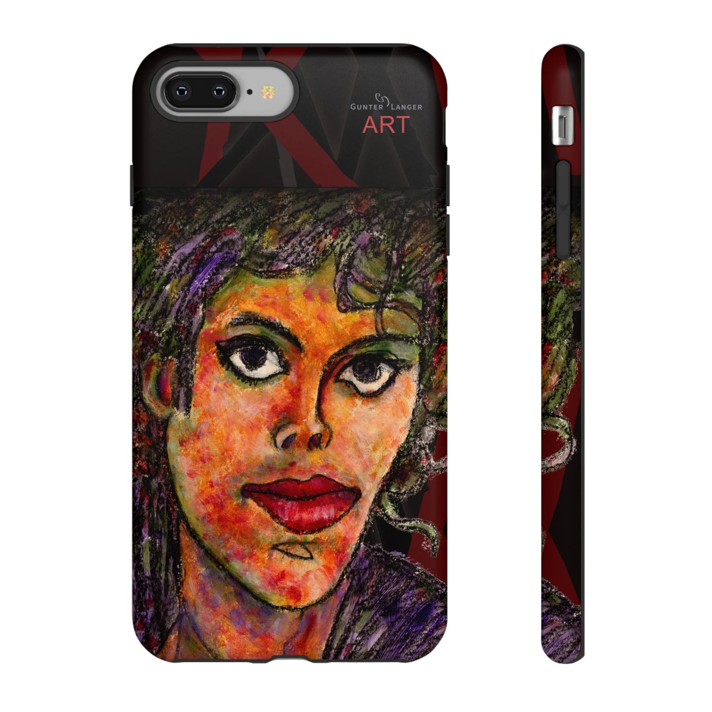 Tough Cases - iPhone - Motiv: MJ, Schwarz