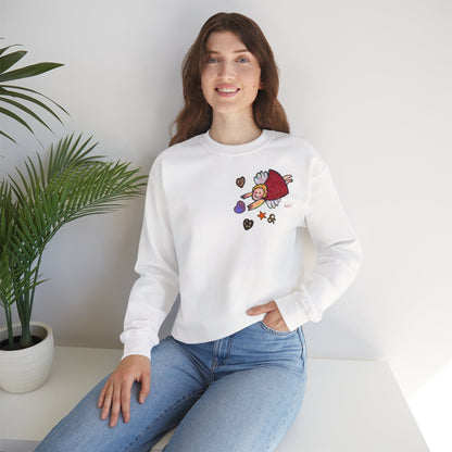 Unisex Heavy Blend™ Crewneck Sweatshirt - Motiv: Front Engel 3, H 11 cm