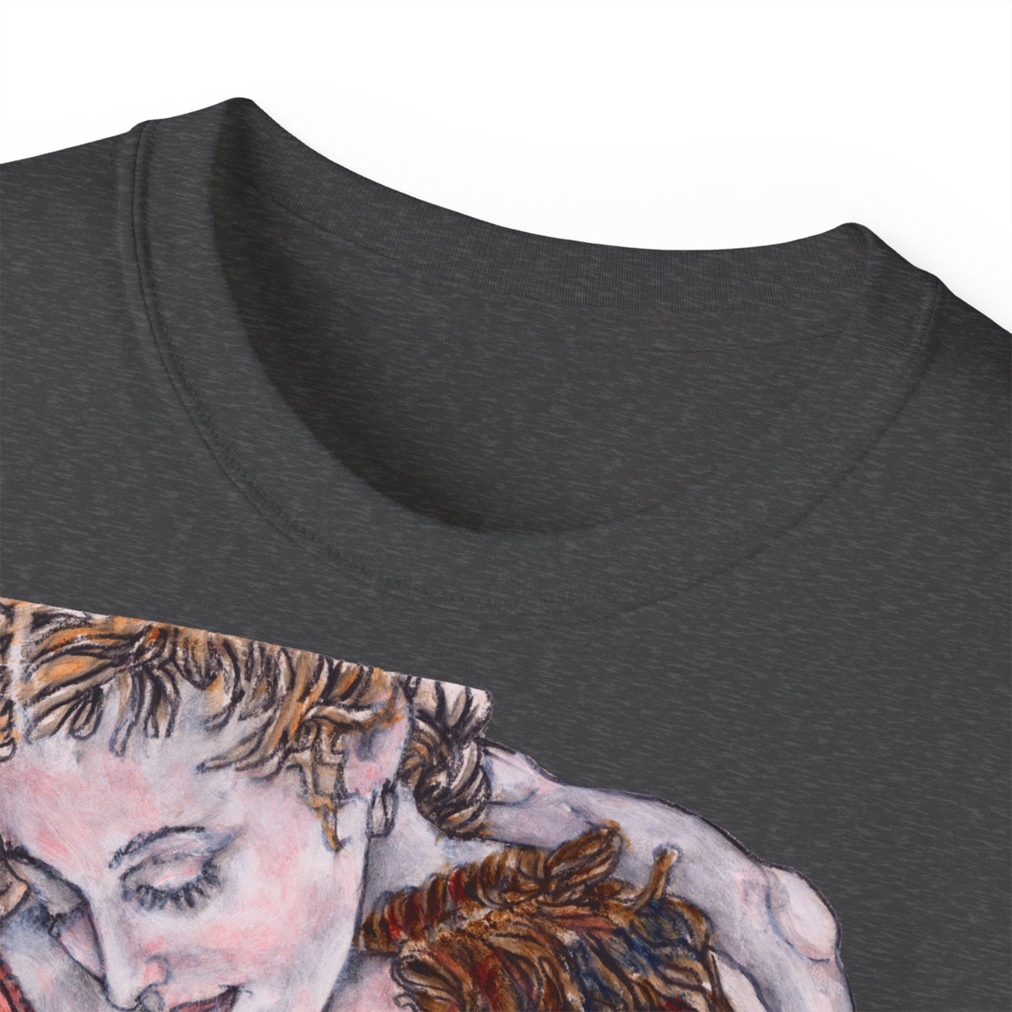 Unisex Ultra Cotton Tee - Mutter und Tochter, Front Bei dir, H 49 cm