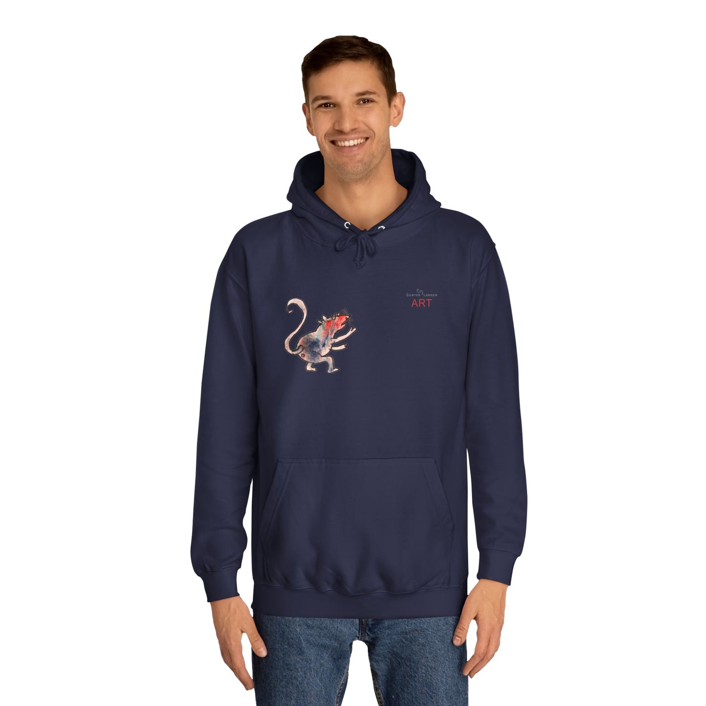 Unisex College Hoodie - Motiv: Ratte & Karambolage