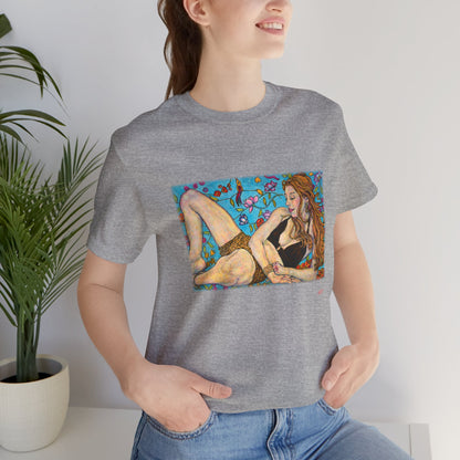 Unisex Jersey Short Sleeve Tee - Motiv: Front Ida, weich, B 30 cm