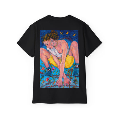 Unisex Ultra Cotton Tee - Motiv: Alva & Alva, Neck Label