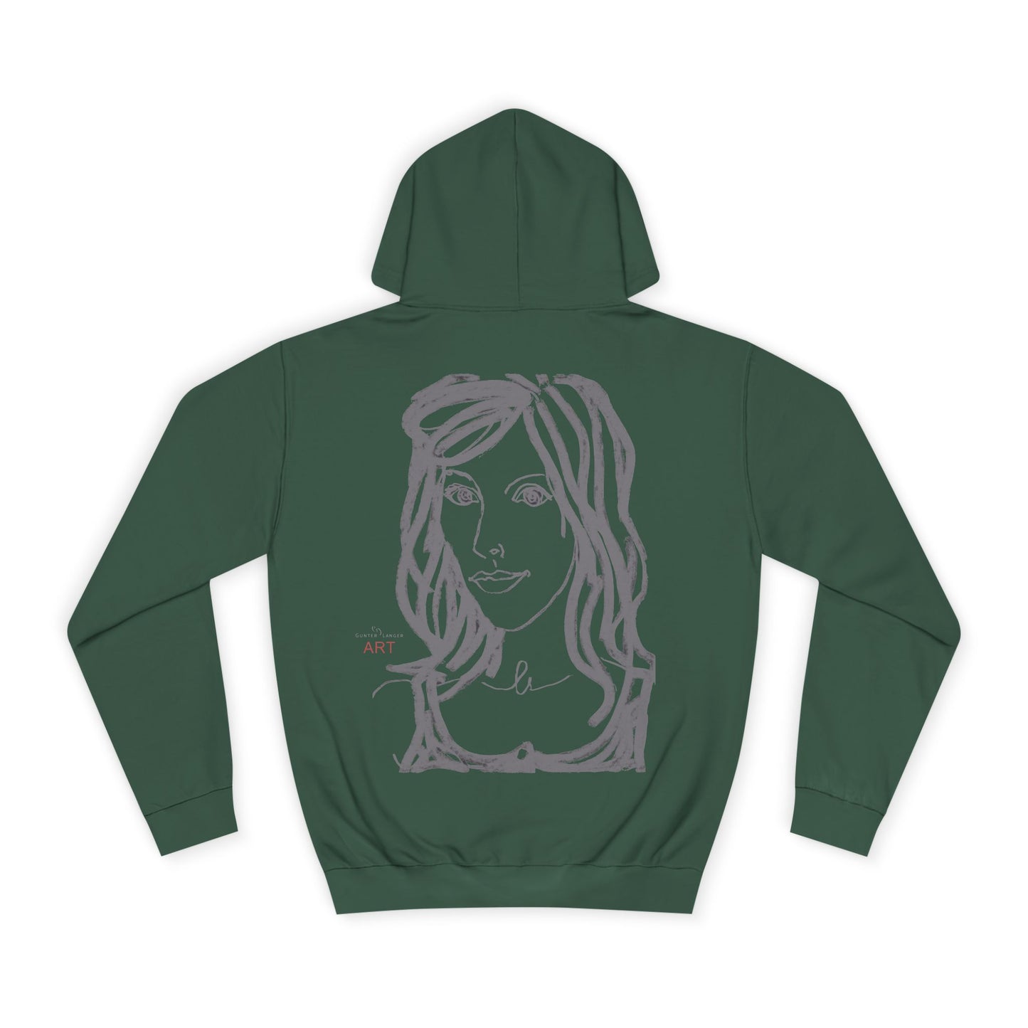 Unisex College Hoodie - Motiv: Esther grau klein & Esthe grau 2.2