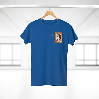 Single Jersey Women's T-shirt - dunkel - Motiv: Bei dir, H 11 cm