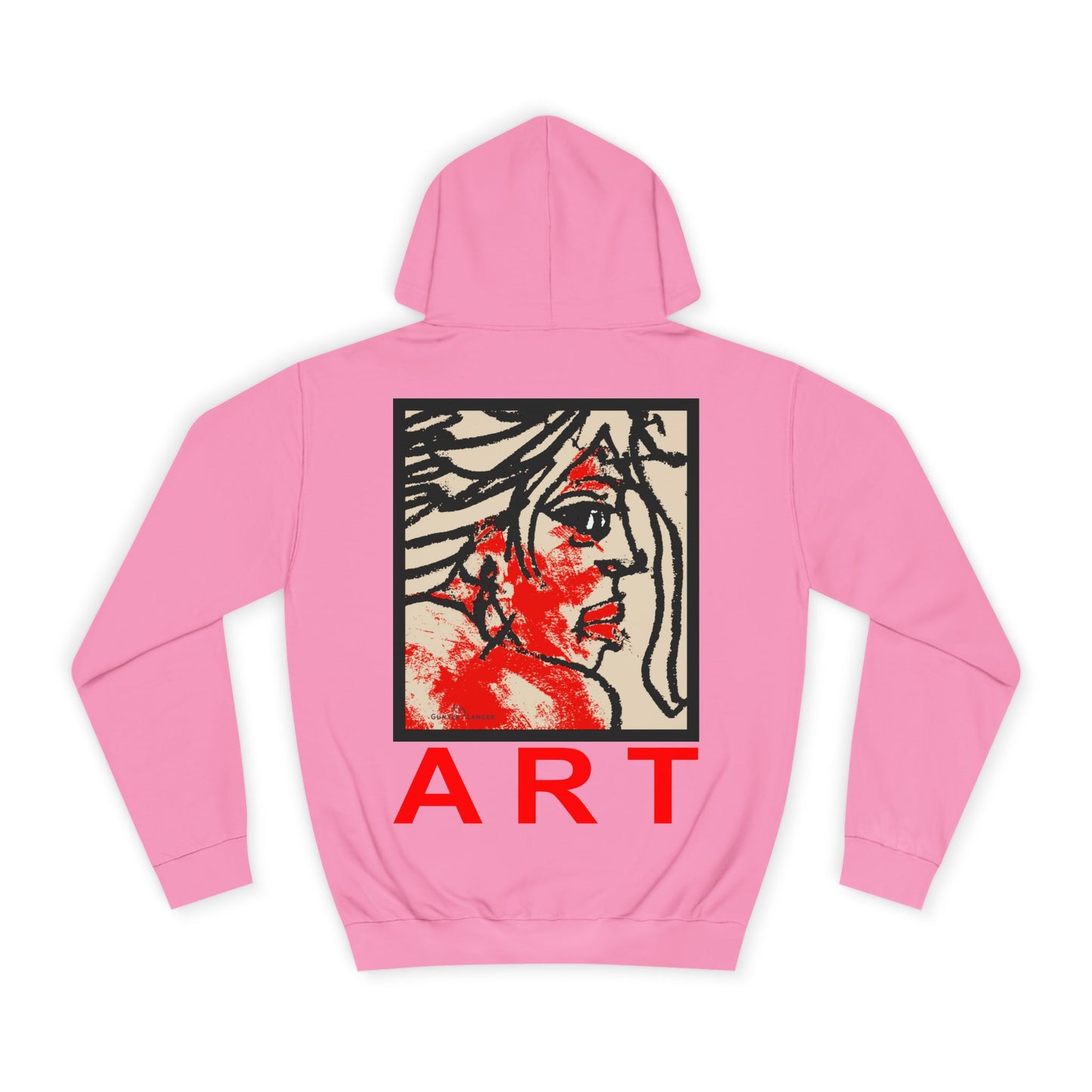 Unisex College Hoodie - Motiv: Front Ria (Ausschnitt) & Rückseite Ria,  H48,5 cm