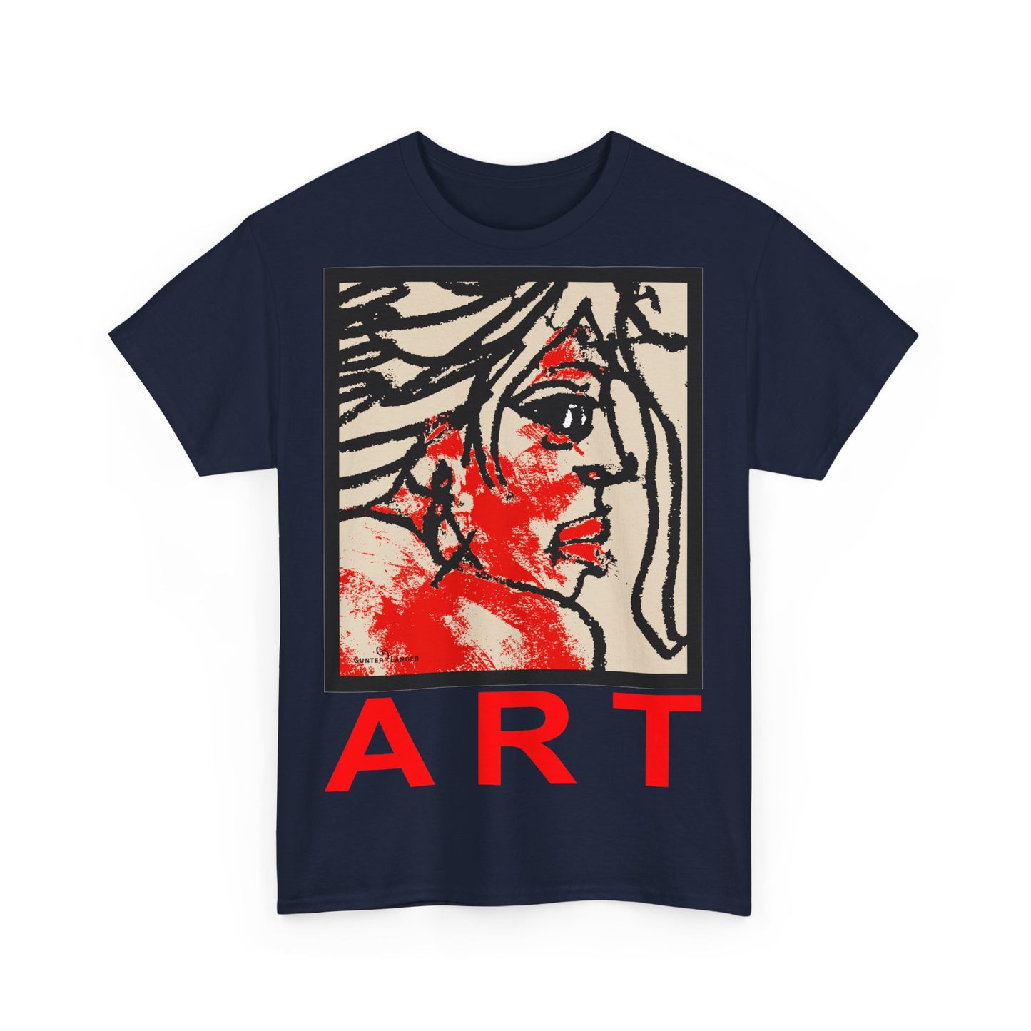 Unisex Heavy Cotton Tee  - Motiv: Front Ria, H 48,5 cm