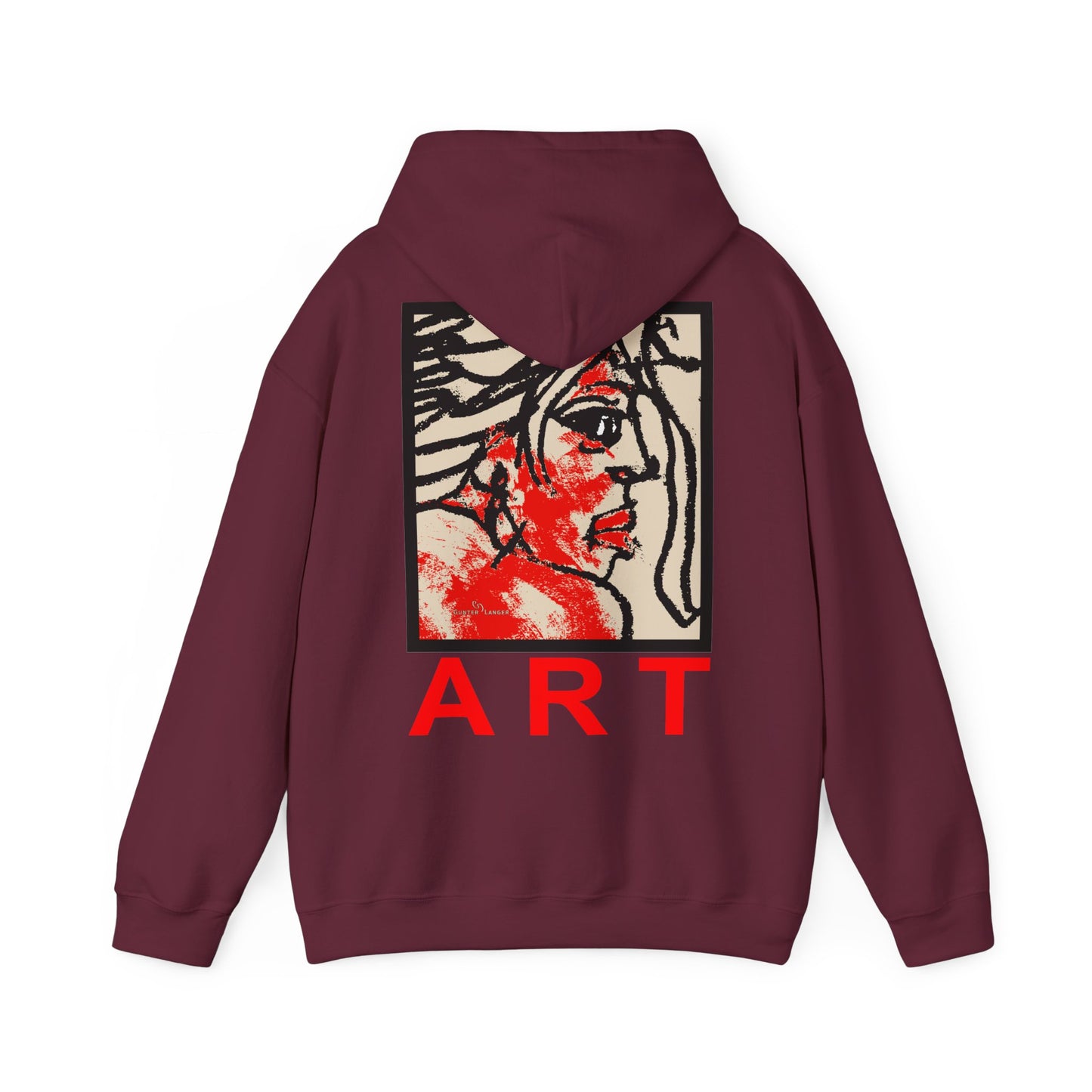 Unisex Heavy Blend™ Hooded Sweatshirt - Motiv: Rückseite "Ria", H43 cm