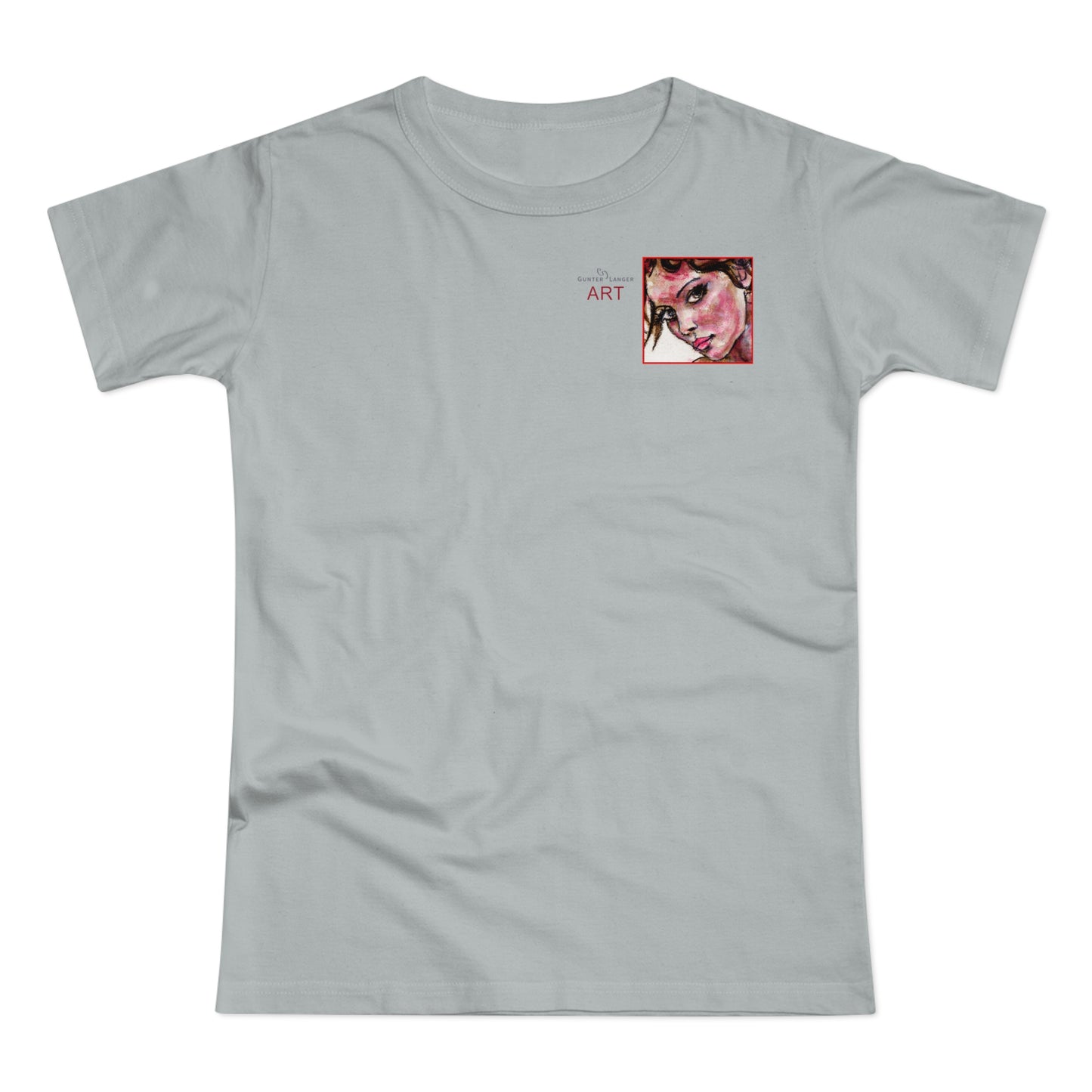 Single Jersey Women's T-shirt - Motiv: Annette, H 7,7 cm