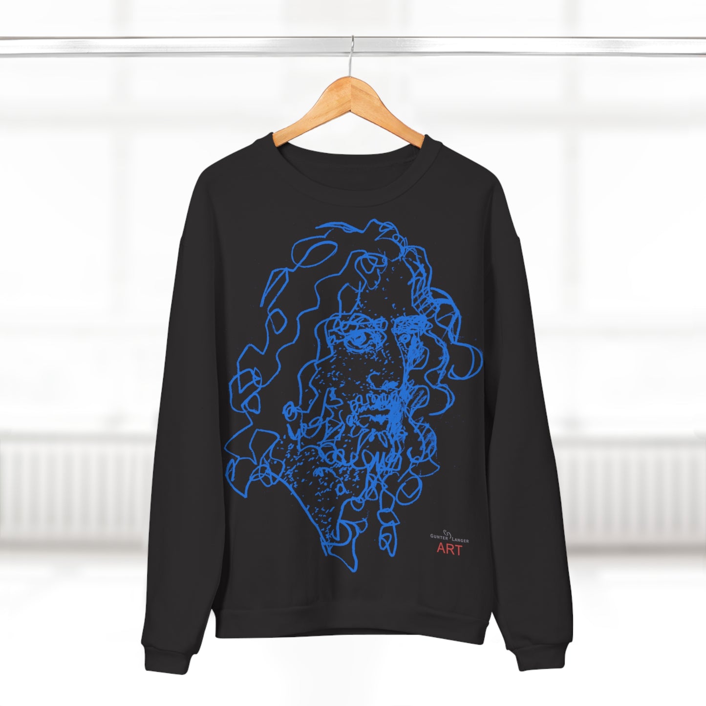Unisex Crew Neck Sweatshirt (EU) - Motiv Montenegro (blau) & Montenegro (rot)