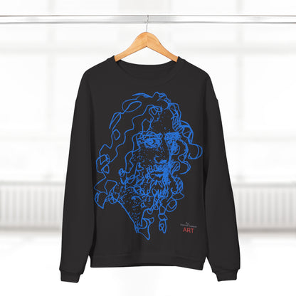 Unisex Crew Neck Sweatshirt (EU) - Motiv Montenegro (blau) & Montenegro (rot)