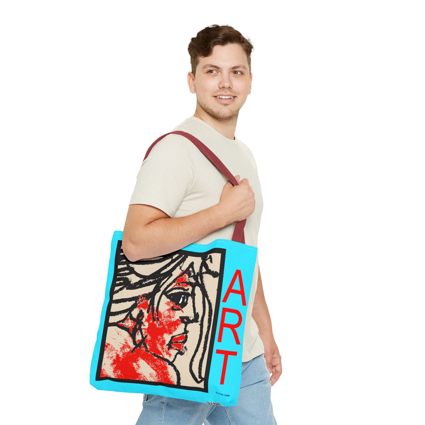 Tote Bag (AOP) - Motiv:  Front Ria & Rückseite Ria Blau