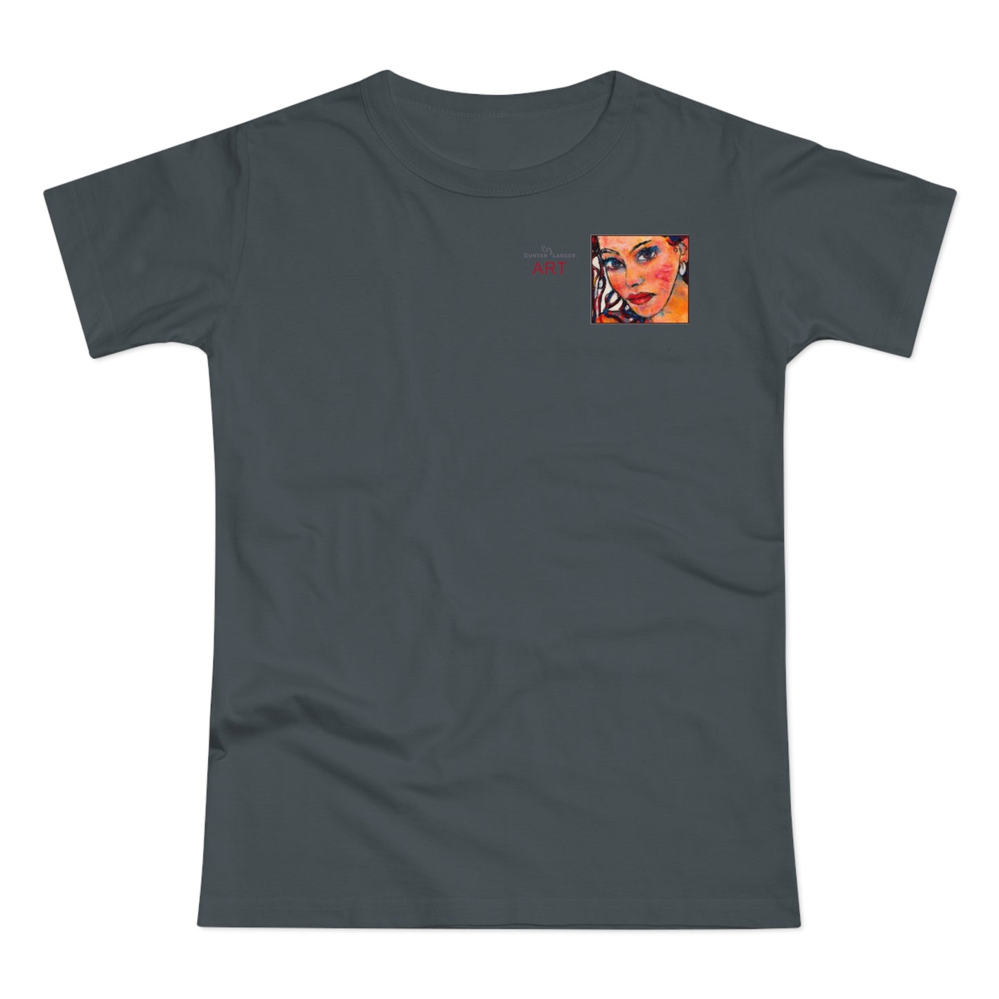 Single Jersey Women's T-shirt - Motiv: Lea, H 7 cm